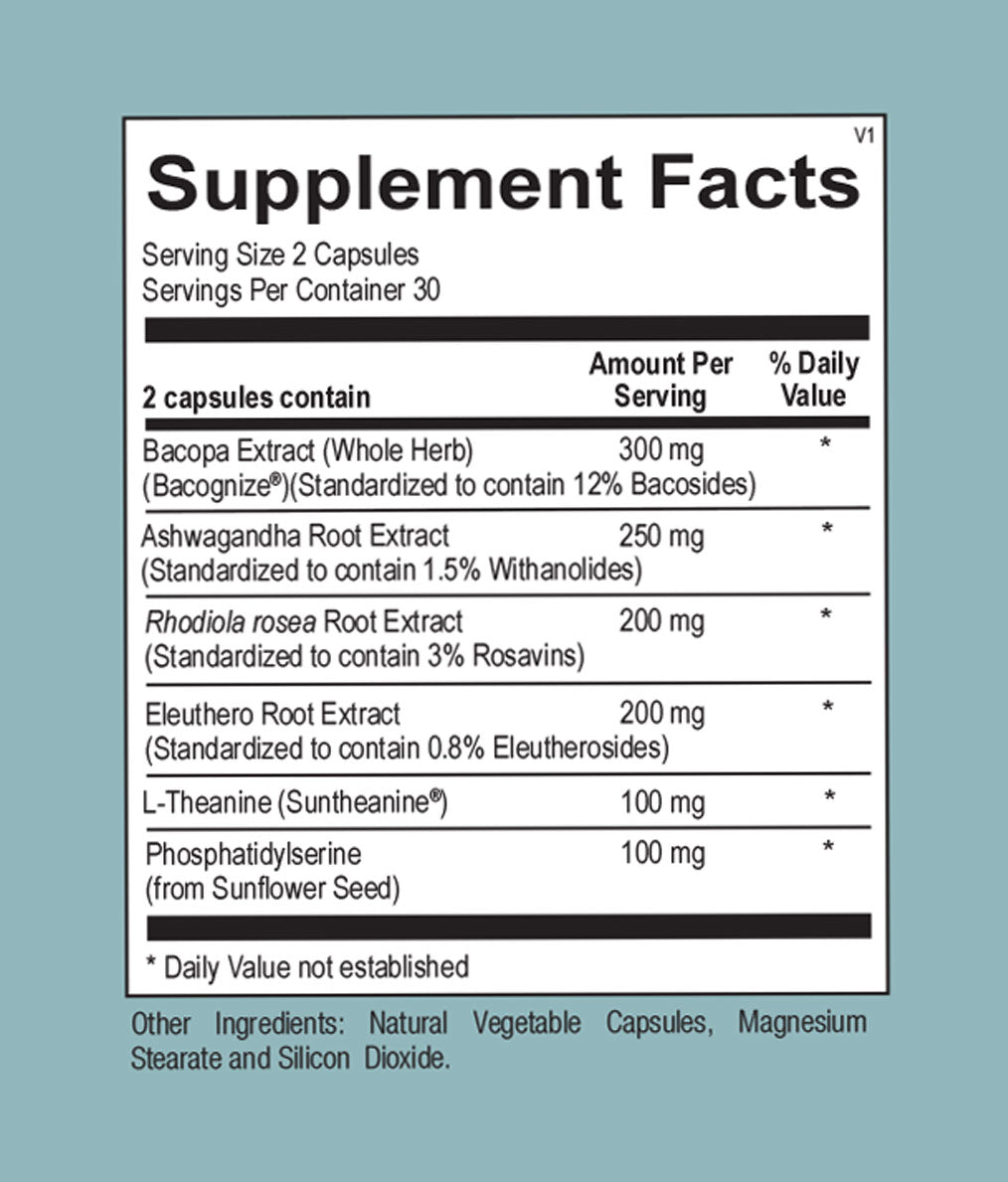 Veracity Cortisol Calming Stress & Sleep Support Supplement 60 Capsules